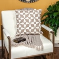 thumbnail image 5 of Parkland Collection Algol Beige and White Throw Pillow Cover, 5 of 8