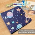 thumbnail image 5 of Leather Cover Photo Album 80 Pockets 4x6 Photos Bookshelf Picture Album Cartoon Planet and Star, 5 of 9