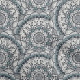 thumbnail image 1 of oneOone Cotton Poplin Gray Fabric Asian Block Mandala Sewing Material Print Fabric By The Yard 56 Inch Wide, 1 of 5