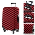 thumbnail image 5 of Red and Black Checkerboard Pattern Luggage Cover Fashion Suitcase Cover Baggage Covers Fit 25-28 Inch Luggage (Go Travel), 5 of 5