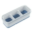 thumbnail image 1 of Mini cubitera con tapa | Molde de silicona de 3 compartimentos para la cocina | Mini cubitera para bebidas y cócteles | Bandeja flexible para congelador que facilita la extracción del hielo, 1 of 1