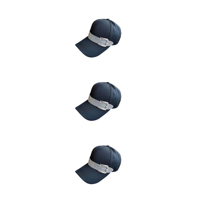 Sonducket Gorras de béisbol para mujer, sombreros con visera de diamantes de imitación, sombrero de cola de caballo ajustable para niña, Type1 NO1