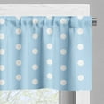 thumbnail image 3 of Ambesonne Aqua Window Valance, Polka Dots Blue and White, 54" X 18", Pale Blue White, 3 of 5