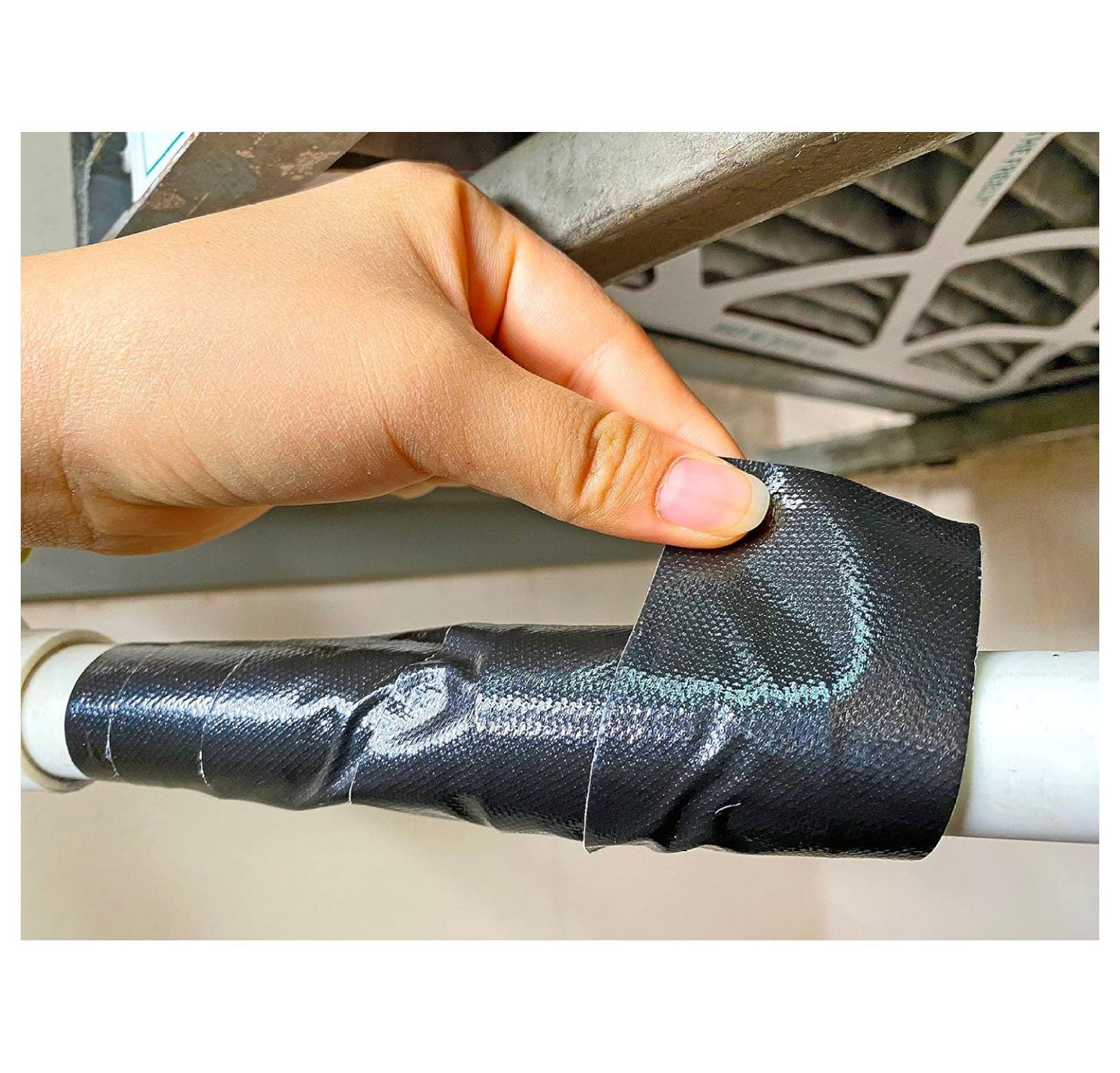 WOD DTC12 Contractor Grade Black Duct Tape 12 Mil, 2.5 inch x 60 yds. Waterproof, UV Resistant for Crafts & Home Improvement