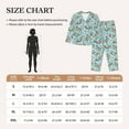 thumbnail image 3 of KLL Cute Otters Print Women's Long Sleeve Pajamas with Pants Sleepwear Loungewear 2 Set-X-Large, 3 of 7