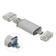 thumbnail image 5 of Disco U Disco flash USB 3.0 plateado de alta velocidad de aleación de aluminio 3 en 1 para teléfonos móviles Computadoras 8 GB, 5 of 14