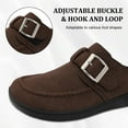 thumbnail image 5 of Barerun Women Wide Suede Clogs & Mules with Adjuatable Buckle, 5 of 9