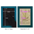 thumbnail image 4 of Antique Ship Plan I -Framed Print w/glass-Ocean Blue, 4 of 8