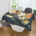 thumbnail image 5 of JSTEL Cat Kitten Cute Table Cloth Square 54 x 54 Inch Tablecloth Anti Wrinkle Table Cover for Dining Kitchen Parties, 5 of 6