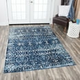 thumbnail image 6 of Rizzy Rugs Panache Area Rug PN6964 Dark Blue Distressed Curves 2' 3" x 7' 7" Rectangle, 6 of 11