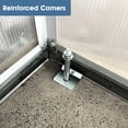 thumbnail image 6 of 6'W Outdoor Hot House | Protect Plants from Cold & Sun, Adjust Ventilation | Galvanized Metal Base, Aluminum Frame | Panel Spring Design for Ease, 6 of 6