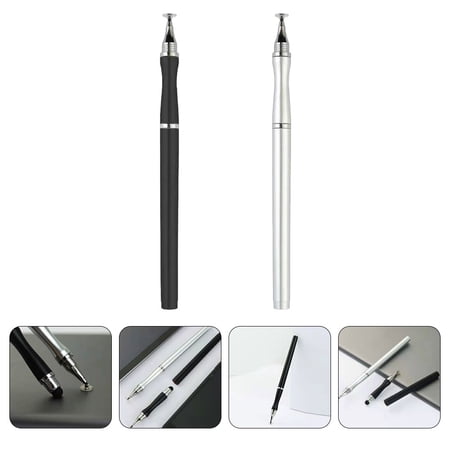NICERIO 2Pcs Universal Tablet Stylus Pen for Writing with Assorted Colors and Scratch Free Tip
