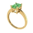 thumbnail image 2 of Clara Pucci 14K Yellow Gold 1.75ct Green Solitaire Ring for Women, 2 of 8