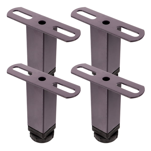 4 patas de soporte ajustables para cama, patas de soporte para marco de cama de metal o centro de cama de madera.