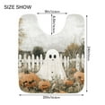 thumbnail image 5 of Yayeee Bath Rug for Bathroom Floor Non Slip Contour Fluffy Soft Absorbent Mat, 20"x24", Halloween Pumpkin Field, 5 of 7