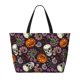 thumbnail image 2 of Fotbe Halloween With Skull Bolsa de Viaje para Playa - Resistente al Agua, Bolsa Tote de Gran Capacidad y Ligera con 7 Bolsillos para Mujeres y Hombres, 2 of 7