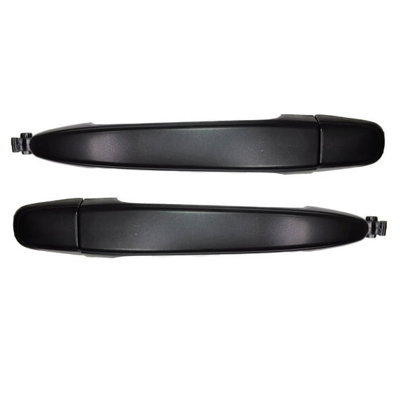 PT Auto Warehouse TO-3043A-RP2 - Exterior Outer Outside Sliding Door Handle, Textured Black - Left/Right, Pair
