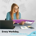thumbnail image 7 of Enday 1/2 Inch Binder 3 Ring Binders with Pockets for Home, Office, School Supplies Organization, Purple 6 Pc, 7 of 7