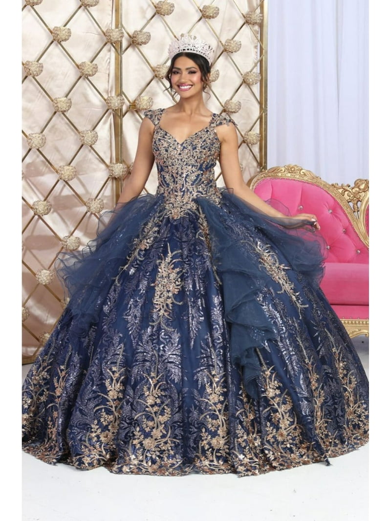 3D Rose Embellished Dress Women's Off Shoulder Masquerade Ball Gown  Puffy  Sleeve Gothic Prom Dress With 3D Flowers Puffy Sleeve Prom Gown
