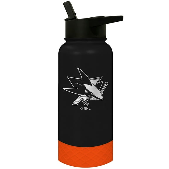 San Jose Sharks 32oz. Logo Thirst Hydration Water Bottle