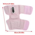 thumbnail image 3 of Relaxing Knee And Leg Massage Wrap Adjustable Heated Massager Pad Electric Knee Warmer For Home Or Office Use Pink, 3 of 5