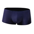 thumbnail image 2 of Mens Underwear Men's Underwear Fashion Trend Color Stripes Comfortable Low Waist Boxer Briefs, 2 of 7