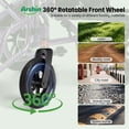thumbnail image 5 of Lightweight Foldable Electric Wheelchair,20+ Miles,360°Joystick,Mom's Gift(Purple), 5 of 18