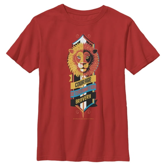 Boy's Harry Potter Gryffindor Lion Emblem  Graphic Tee Red Medium