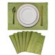 thumbnail image 1 of Granjero Gordo Mantel individual de lino de 6 piezas, superficie protectora, mantel lavable antideslizante (18,9 x 13 pulgadas, A07), 1 of 5