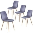 4Pack Gray Modern Dining Chairs, Comfortable & Stylish for Restaurant