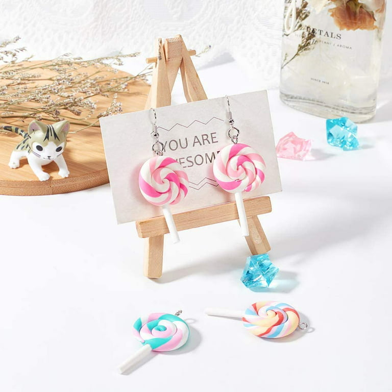Polymer Clay Accessories Candy Lollipop, Polymer Jewelry Beads