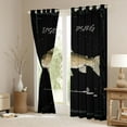 thumbnail image 3 of jejeloiu Rustic Hunting Black Out Curtains,Big Bass Fish Curtains Pack of 2 (42x63 Each) For Boys Kids, 3 of 6