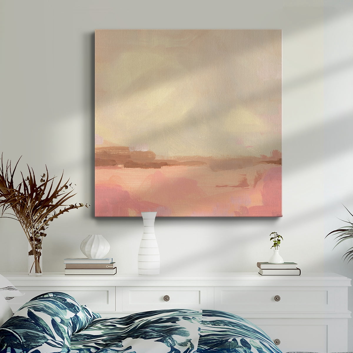 Wexford Home Salt Lake Sunrise I-Premium Gallery Wrapped Canvas, 24" x 24" - Ready to Hang