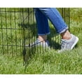 thumbnail image 6 of MidWest Home for Pets Metal Exercise Dog Playpen with Door, 8 Panels, 4 Ground Stakes, Foldable and Portable Pet Playpen, 42 Inch High, Black, 6 of 10