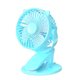 thumbnail image 2 of Mini ventilador portátil de viaje con abrazadera de rotación de 3 velocidades, ventilador de aire de escritorio para el dormitorio de la oficina del automóvil, azul Advancent HA002799-04B, 2 of 6