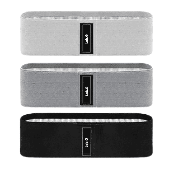 Bandas Elásticas Ejercicio Lab.G Ligas Resistencia Piernas Gris negro blanco