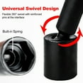 thumbnail image 2 of 150mm Extended Universal Socket Set for Solar Panel Installation - 8-Piece Chrome-Vanadium Alloy Tool Kit Compatible with Electric Drills and Wrenches, Includes Telescopic Adapter, 2 of 6