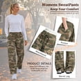 thumbnail image 5 of TEMOFON Wide Leg Sweatpants Women Barrel Travel Pants with Pockets Drawstring Workout Pants, 5 of 9