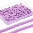 thumbnail image 5 of 2Strands 700Pcs+ Purple Clay Bead Clay Heishi Beads 6mm Heishi Bead Bulk Flat Beads Flat Disc Beads Heishi Vinyl Beads, 5 of 6