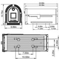 thumbnail image 6 of Architectural Mailboxes Brunswick Large, Steel, Post-Mount Mailbox, Black, BM16BSNAM, 6 of 11
