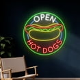 thumbnail image 2 of Handmadetneonsign Open Hotdog Led Sign, Hotdog Open Neon Sign, Hot Dog Led Light, 2 of 3
