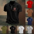 thumbnail image 6 of Mens Golf Polo Shirts 250 Anniversary USA Shirt Collared Dress USA PoloTops 250th Birthday Patriotic Flag Print Shirt, 6 of 6