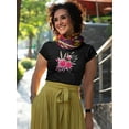 thumbnail image 2 of Buds & Roses In Watercolor T-Shirt Women -Image by Shutterstock, Female Small, 2 of 4