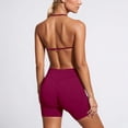 thumbnail image 3 of Uobin Womens Workout Sets 2 Piece Seamless Halter Sports Bra Lifting Tummy Control Biker Shorts Gym Yoga Outfits, 3 of 4