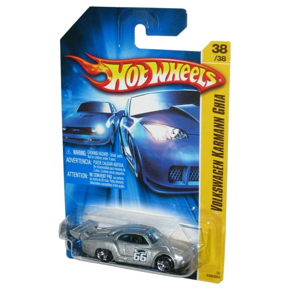 Hot Wheels 2006 New Models 38/38 Volkswagen Karmann Ghia Silver Car 038/223