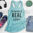 thumbnail image 2 of Keeping It Real (Estate) Tank Top, Ladies Racerback Tank Top, Real Estate Agent Realtor Gift Tank, Cancun, XX-Large, 2 of 3