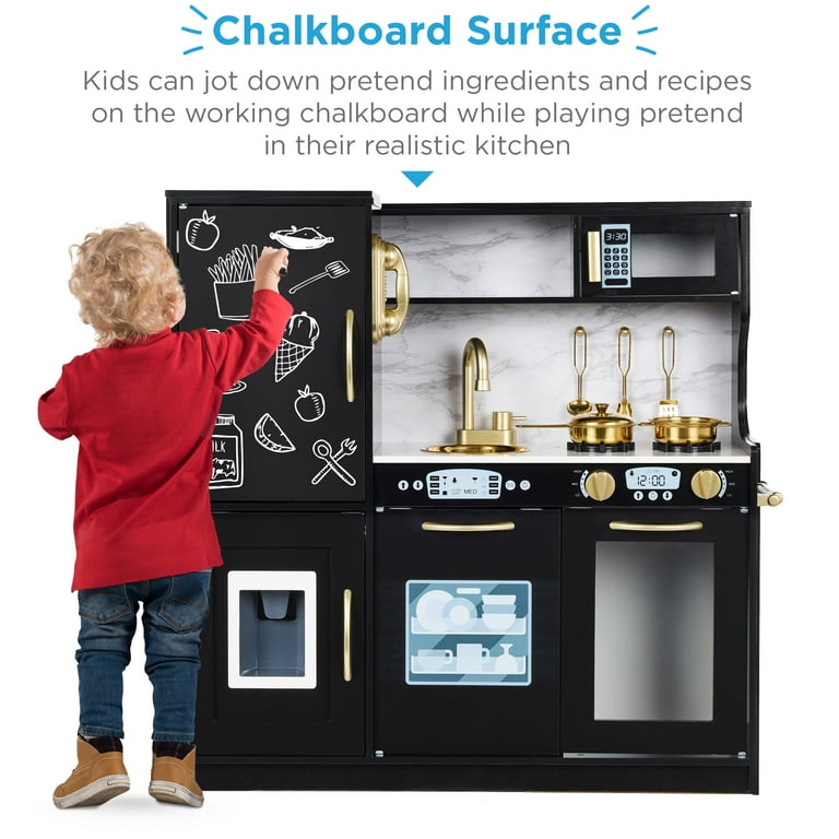 Best Choice Products Pretend Play Kitchen Wooden Toy Set for Kids