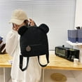 thumbnail image 4 of Cute Bear Shaped Shoulder Backpack Fleece Women Bagpack Handbag (Style 4), 4 of 7
