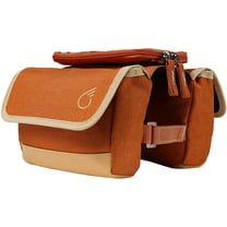 sixthreezero Bike Bag Front Frame, Waterproof Bicycle Pannier, Double Sided, Phone Holder, Orange