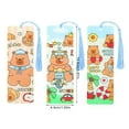 thumbnail image 3 of Cartoon Capybara Bookmarks Lovely Book Markers Reading Bookmarks with Tassels, 3 of 13